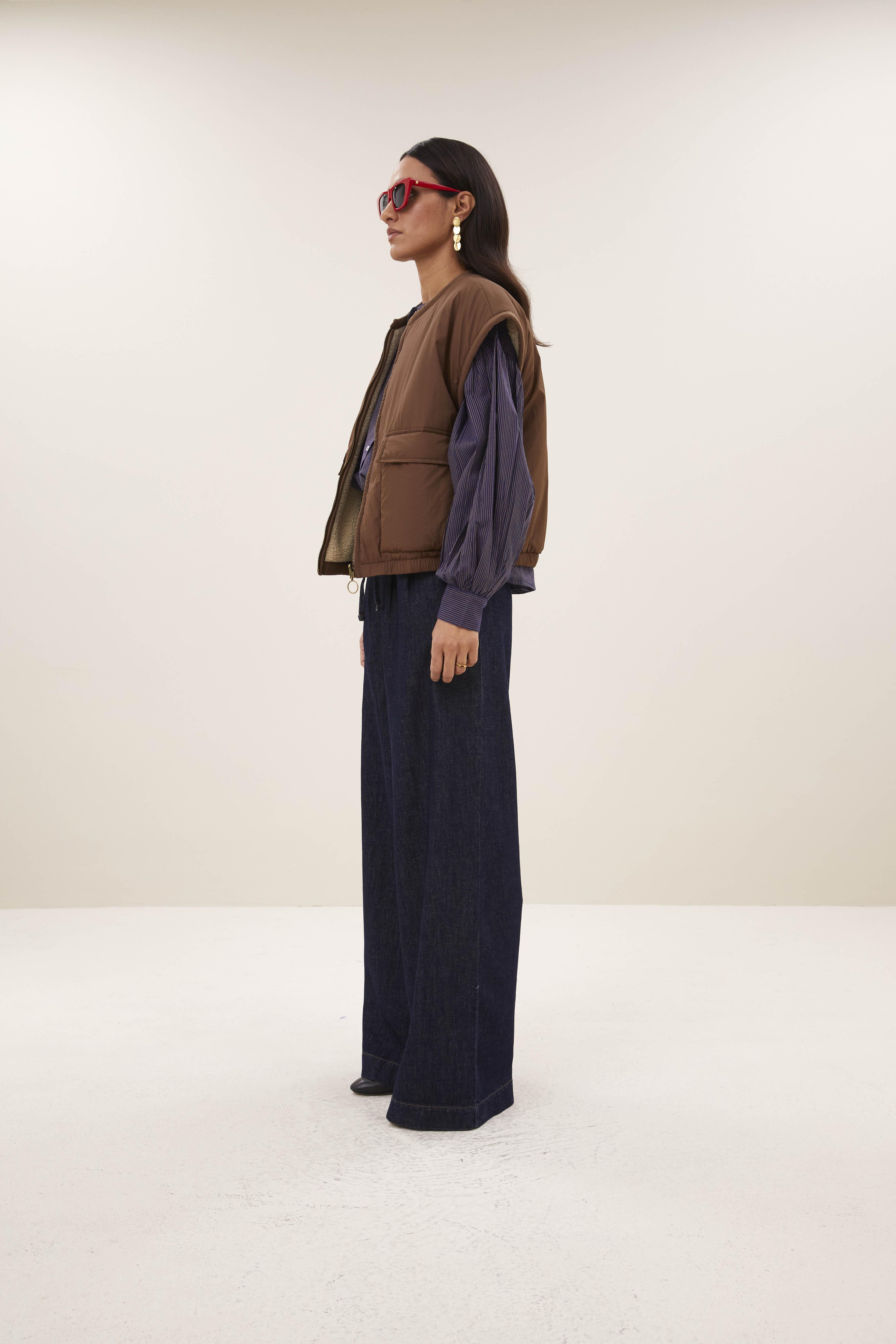 By-Bar Gio Sleeveless Jacket Hazel Damen Weste braun